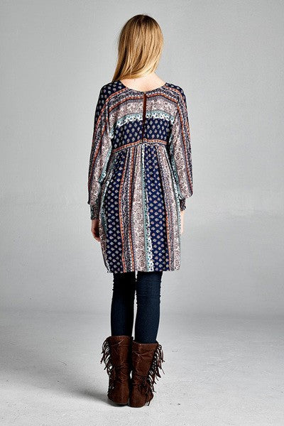 Patchwork Boho Blouse