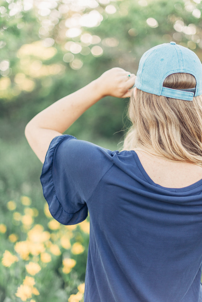 Tulip Top - Navy