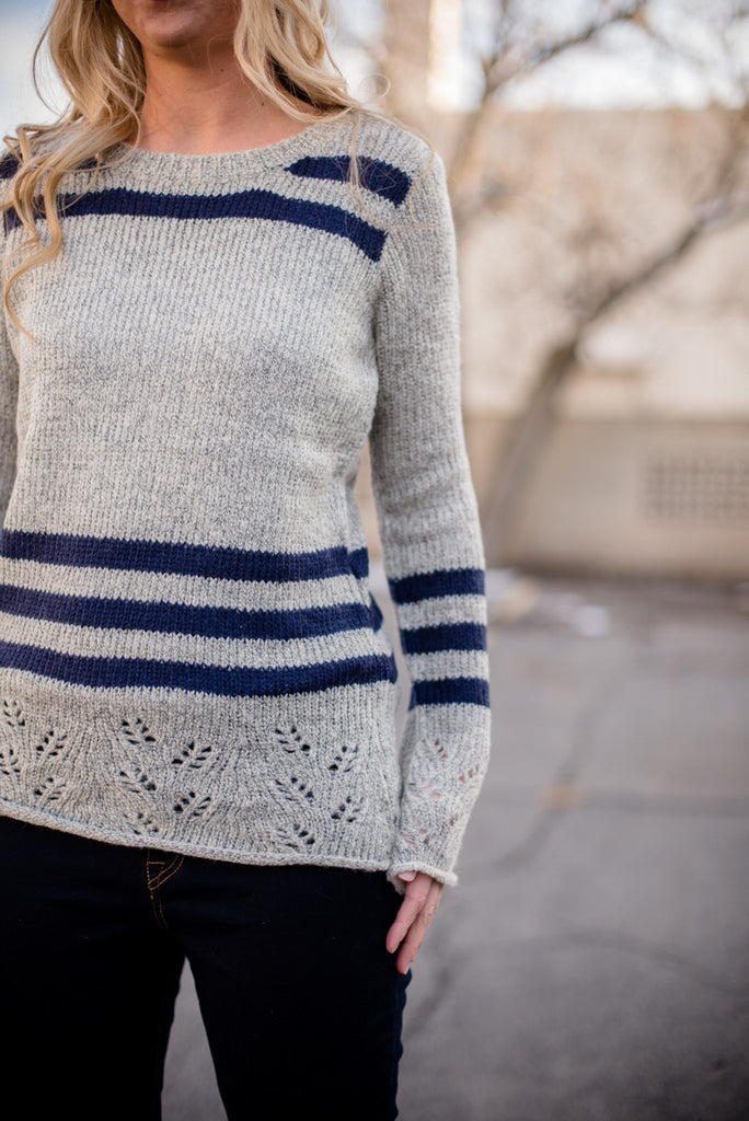 Nautical Eyelet Sweater