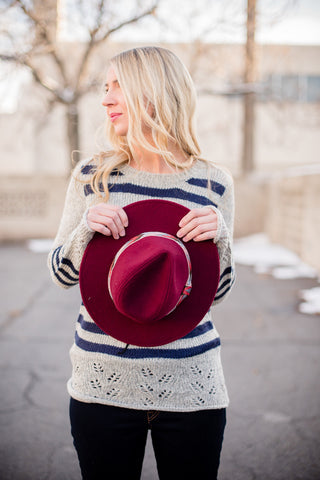 Cloudy Colorblock Sweater