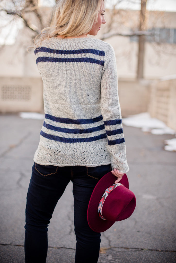 Nautical Eyelet Sweater