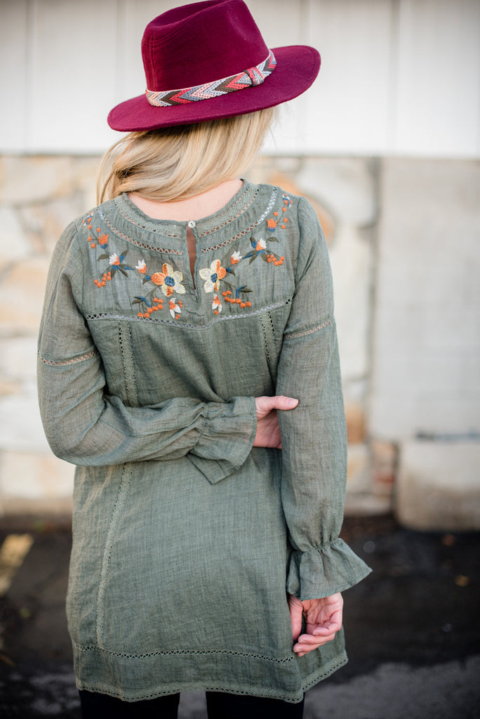 Wanderlust Tunic - Olive
