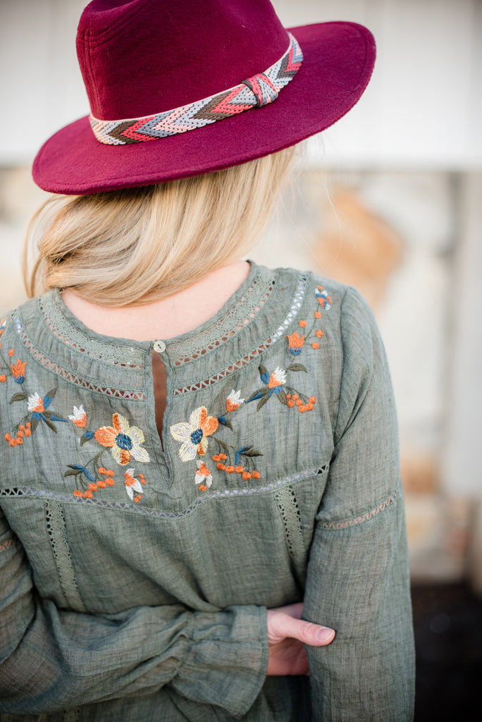 Wanderlust Tunic - Olive