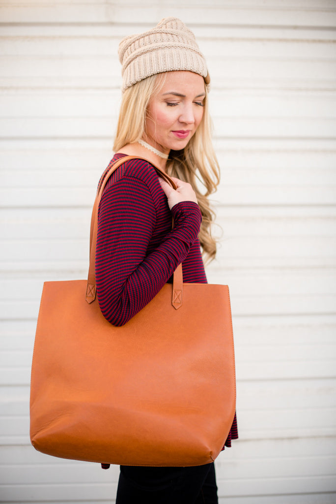 Winter Striped Peplum - Wine