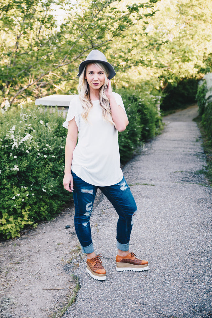 Tulip Top - Ivory