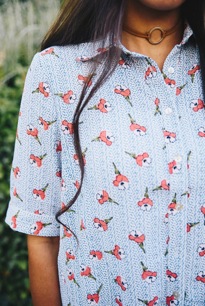 Azalea Blouse - Light Blue