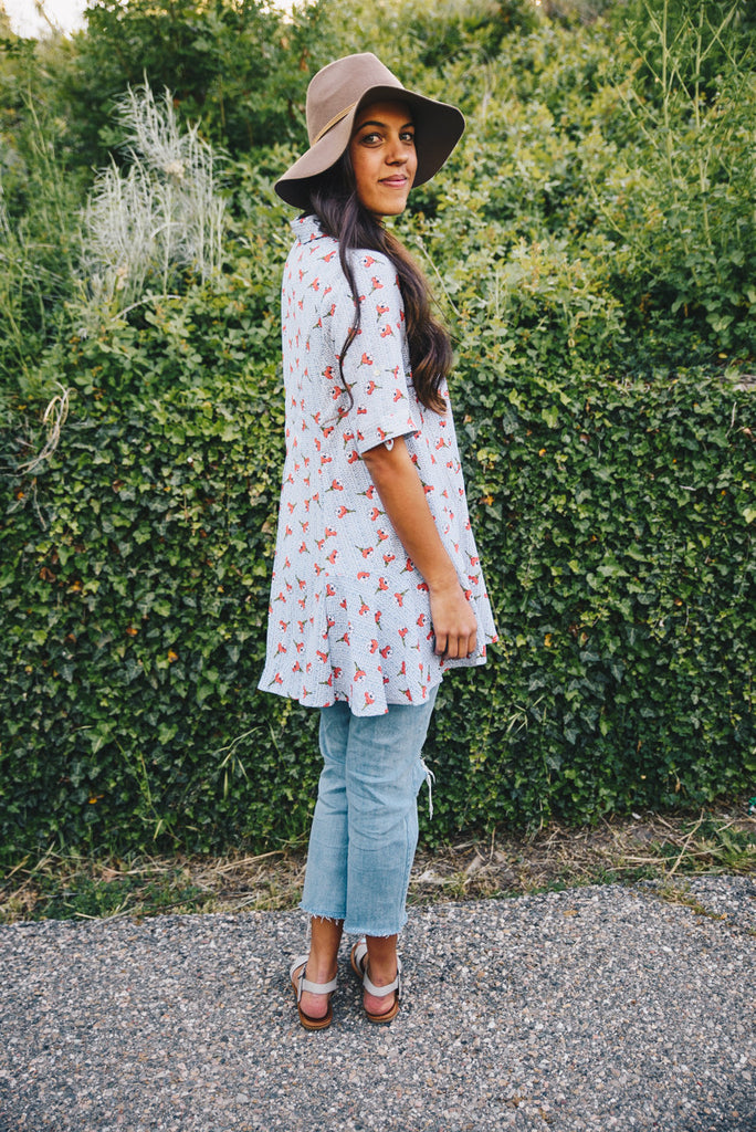 Azalea Blouse - Light Blue