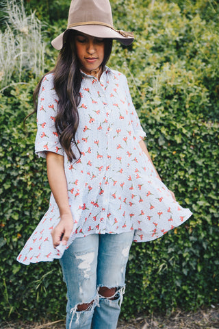 Bella Bell Sleeve - Navy