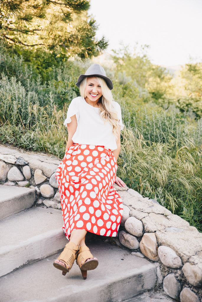 Twirl-Me-Polka Maxi - Red