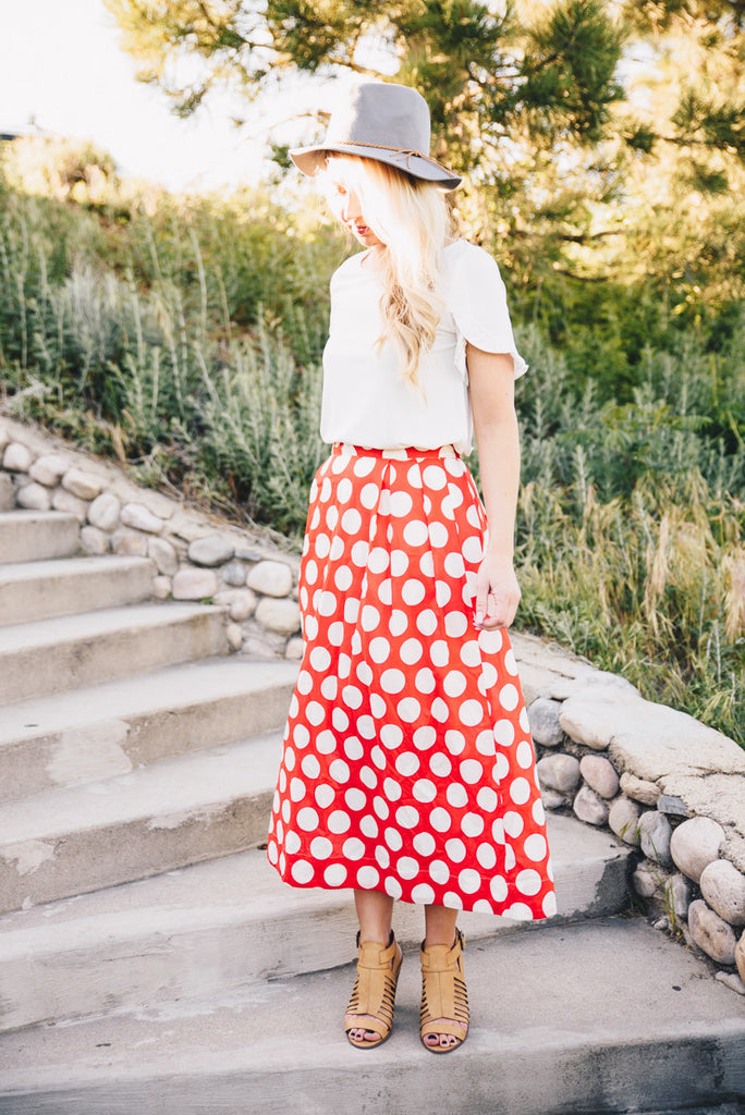 Twirl-Me-Polka Maxi - Red