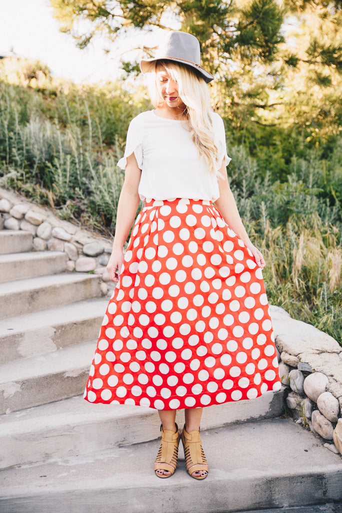 Twirl-Me-Polka Maxi - Red