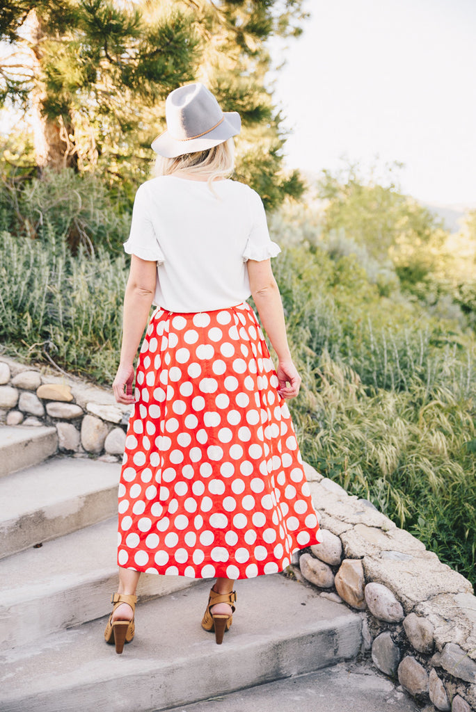 Twirl-Me-Polka Maxi - Red