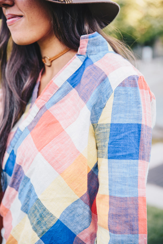 Rainbow Hi-Lo Blouse