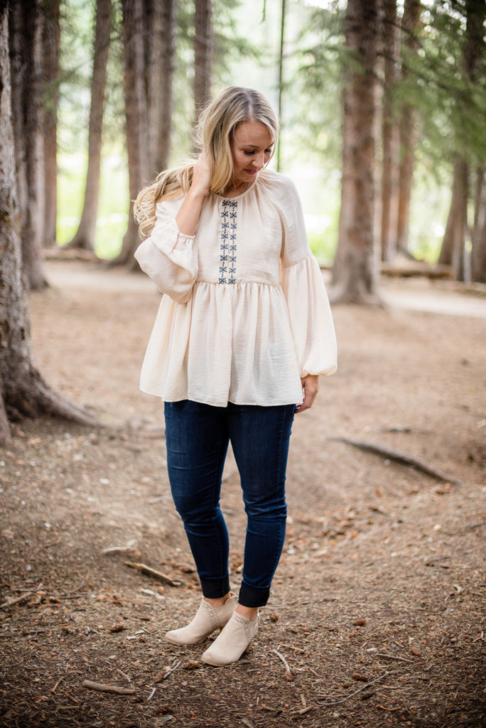 Bell Sleeved Boho Blouse