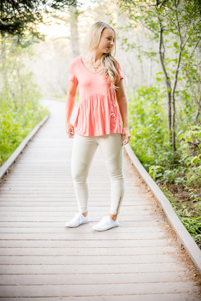 Obsession Peplum - Coral