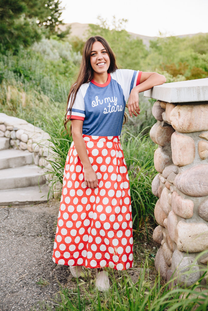 Twirl-Me-Polka Maxi - Red