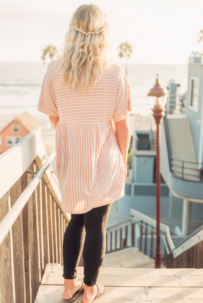 Sunset Tunic - Rose Peach