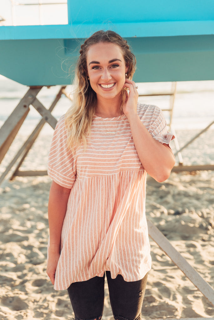 Sunset Tunic - Rose Peach