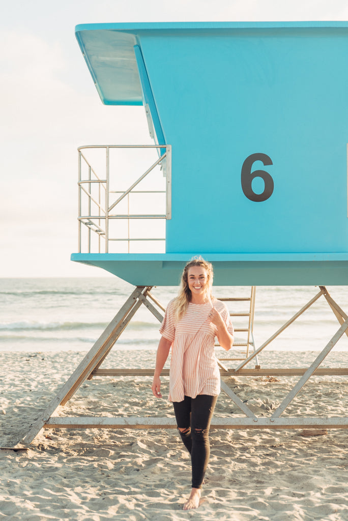 Sunset Tunic - Rose Peach