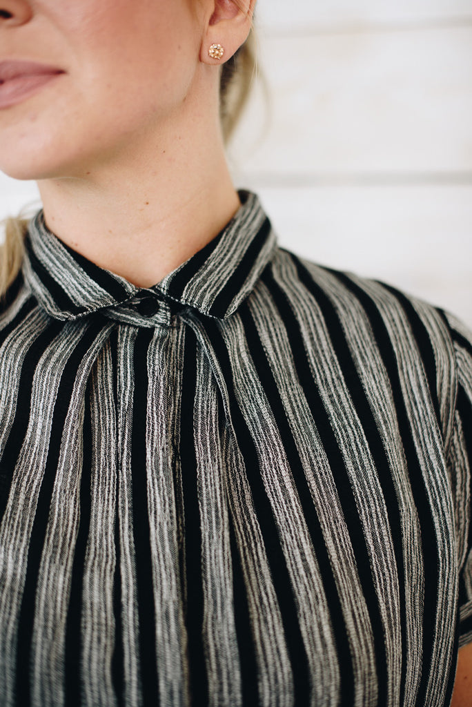 Gatsby Blouse - Black