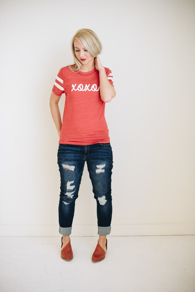 XOXO Ringer Tee