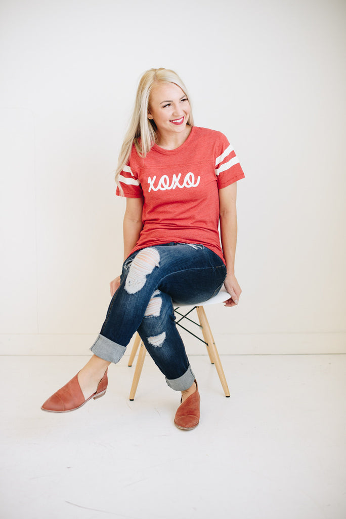XOXO Ringer Tee