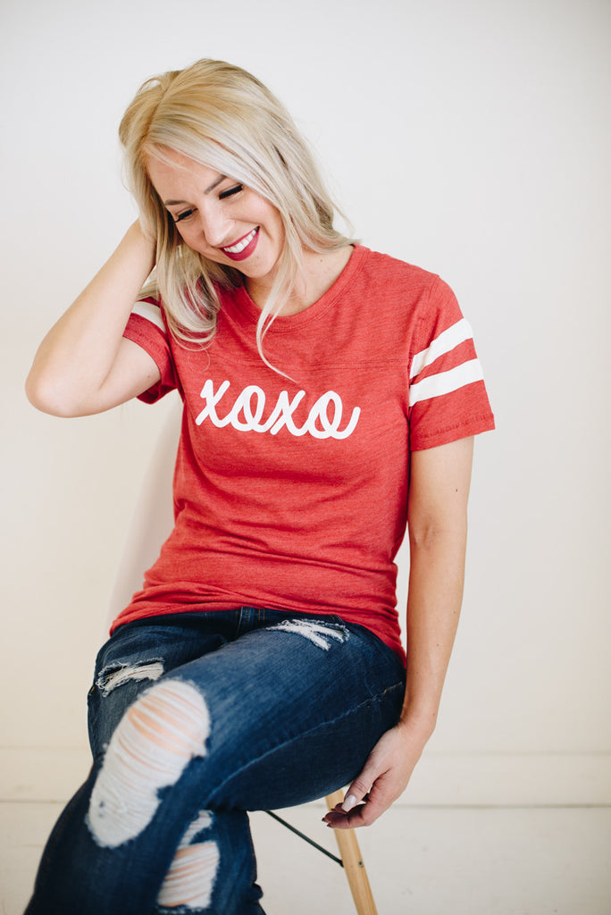 XOXO Ringer Tee