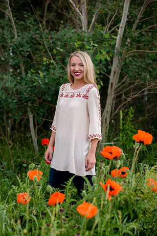 Bella Bell Sleeve - Navy