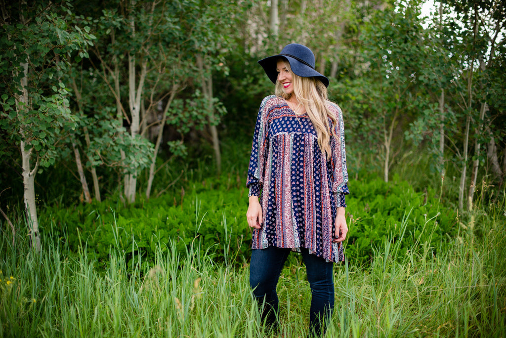 Patchwork Boho Blouse