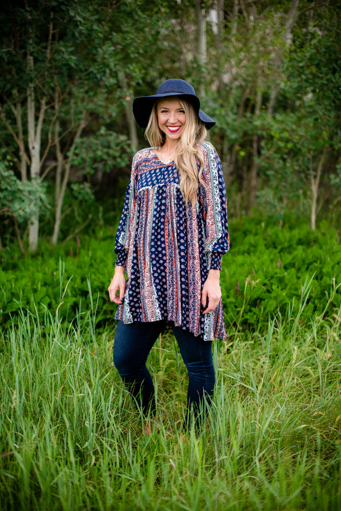 Patchwork Boho Blouse