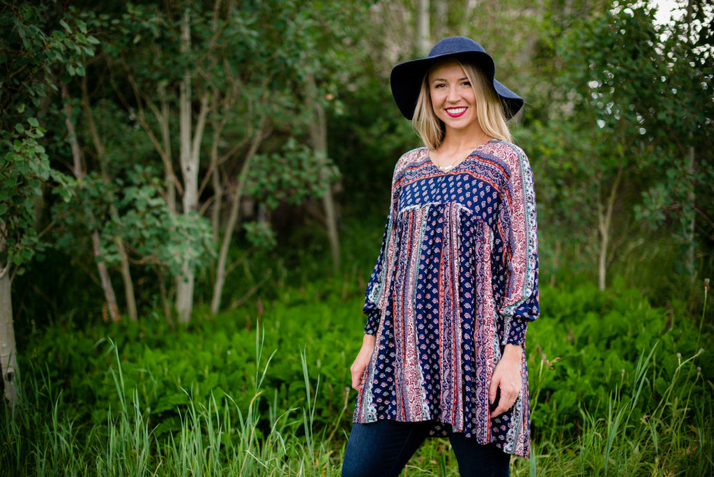 Patchwork Boho Blouse
