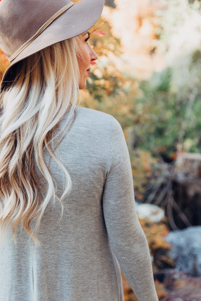 T-shirt Dress - Heather Grey