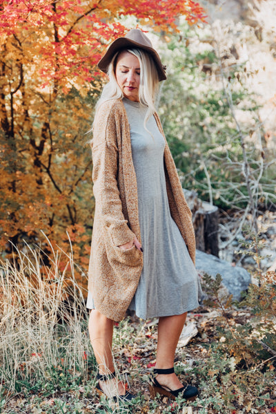 T-shirt Dress - Heather Grey