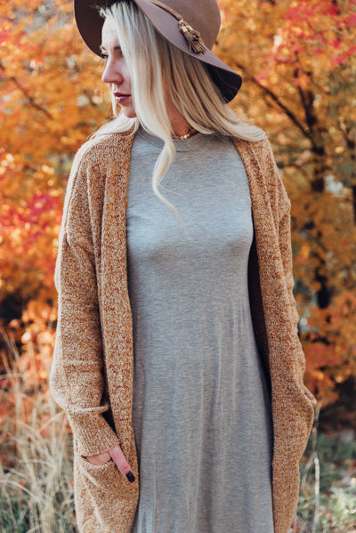 T-shirt Dress - Heather Grey