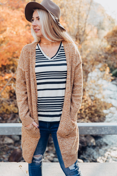 Harvest Cardigan - Rust