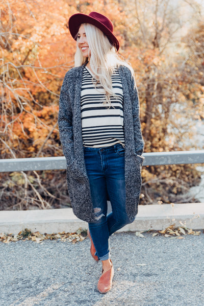 Harvest Cardigan - Charcoal