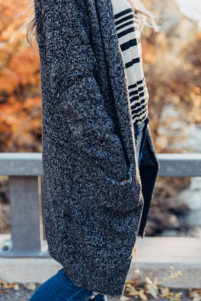 Harvest Cardigan Charcoal – Golden Lemon Boutique
