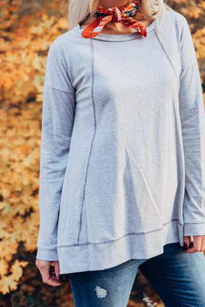 The Jersey Top - Heather Grey