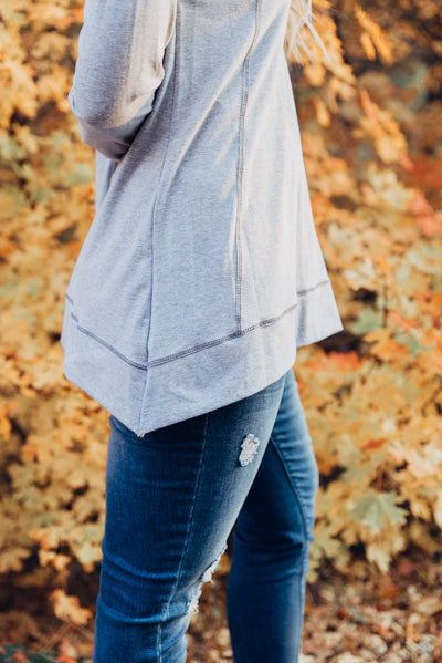 The Jersey Top - Heather Grey