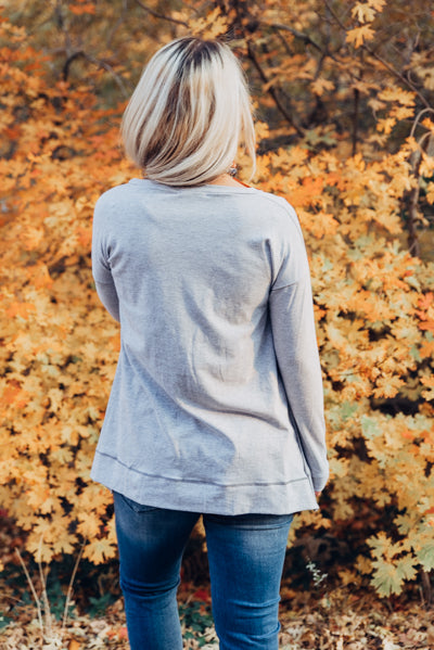 The Jersey Top - Heather Grey