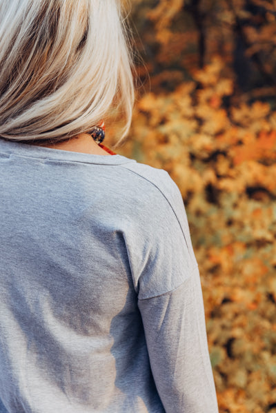 The Jersey Top - Heather Grey