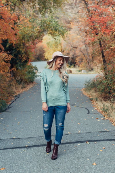 Ruffle My Fancy - Sage Mint