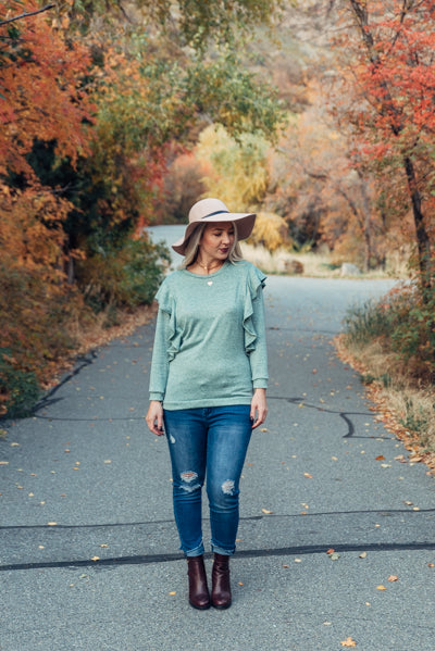 Ruffle My Fancy - Sage Mint