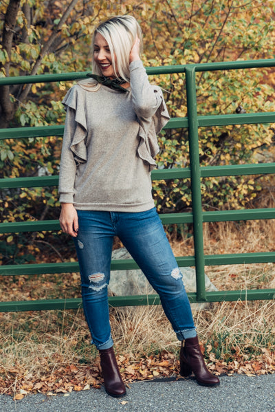 Ruffle My Fancy - Mocha