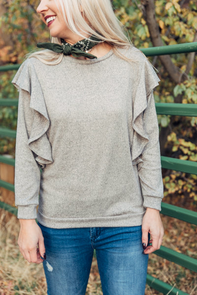 Ruffle My Fancy - Mocha