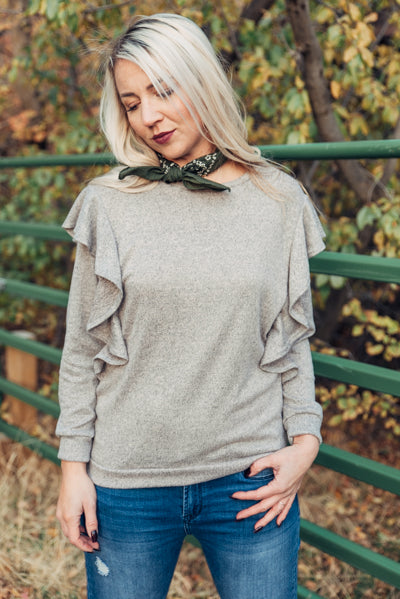 Ruffle My Fancy - Mocha