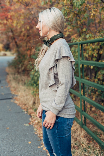 Ruffle My Fancy - Mocha