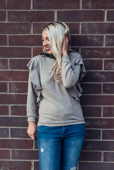 Ruffle My Fancy - Mocha