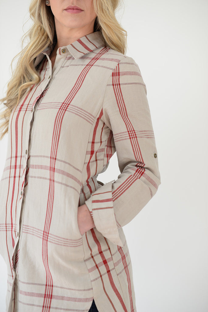 Red Plaid Tunic