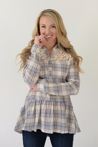 Bella Bell Sleeve - Navy